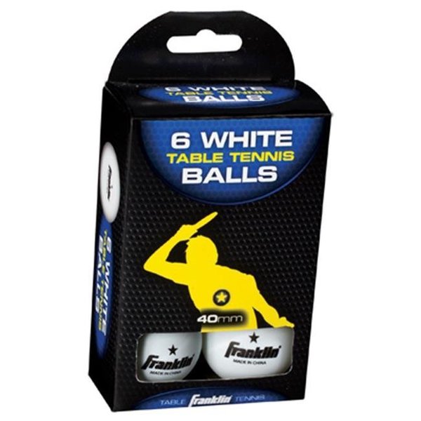 Franklin Sports Franklin Sports 57113 White Table Tennis Balls; 6 Pack 877586